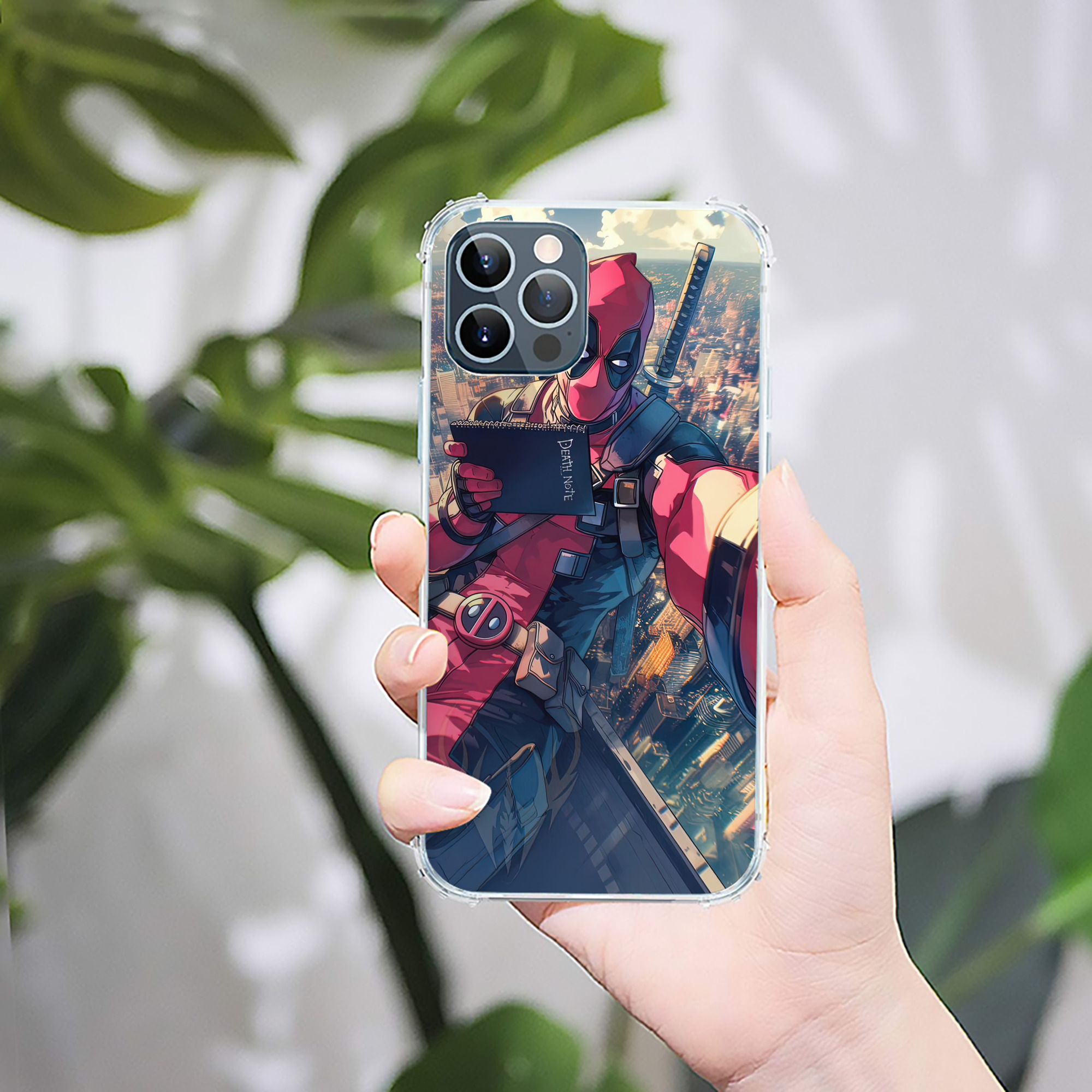 （画像用） Deadpool デッドプール 【iPhone 12シリーズ対応】透明スマホケース（クリアソフトケース）